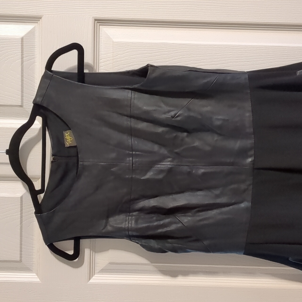 Black Taylor fit and flare dress